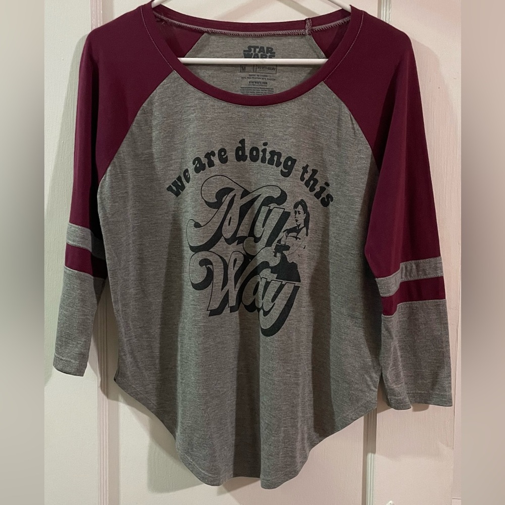 Star Wars Branded 3/4 sleeve Vintage Style Tshirt